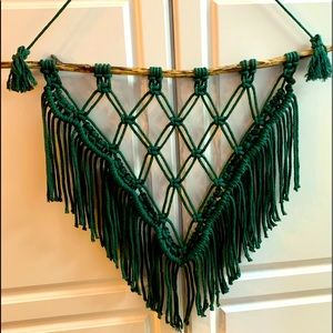 Macrame wall hangings. Key chains, plant hangers.